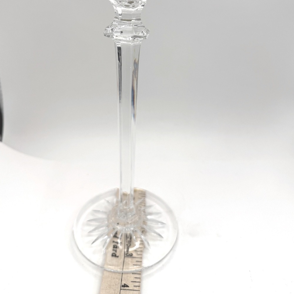 Rogaska‎ Crystal Taper Candlestick Holder - 10" Tall - Signed - Starburst Base - Picture 8 of 10